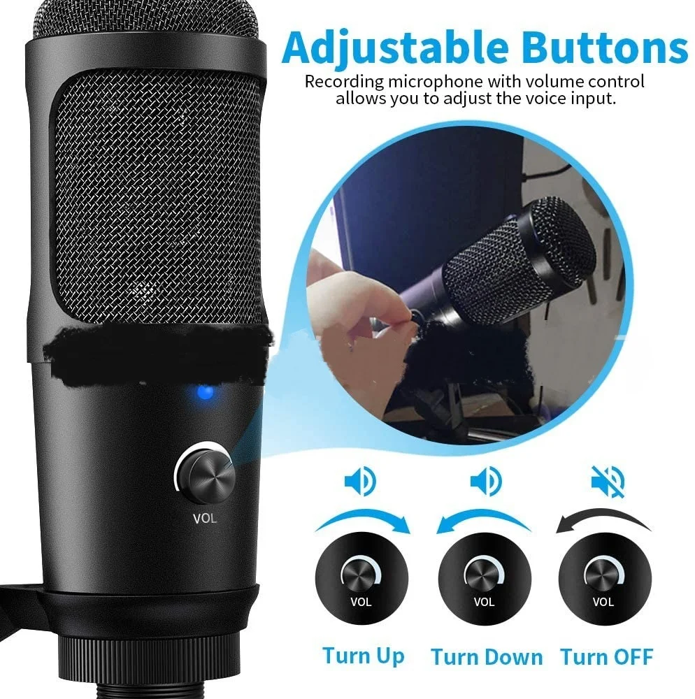 Title 5, Apple compatible live recording microphone desk...