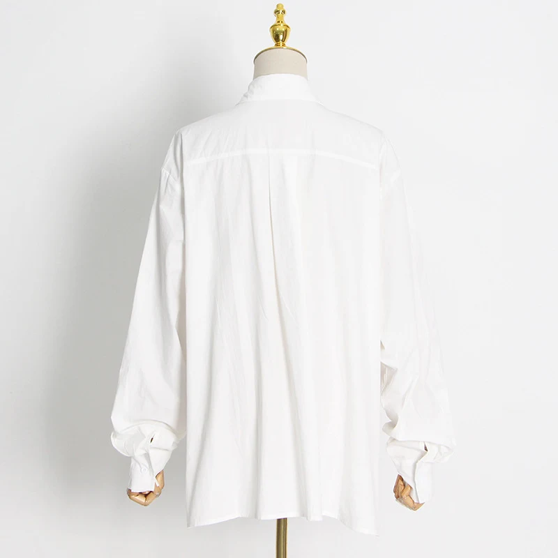 Title 8, Top camicia da donna tinta unita, stile semplic...