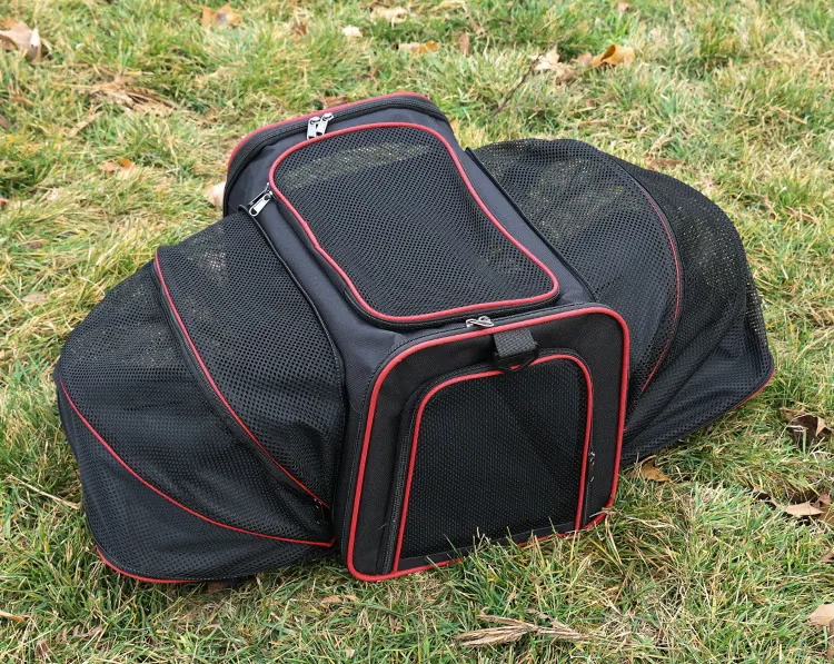 Title 8, Expandable Dog Cat Carrier Bag Airline Approved...