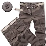 Pantalones cargo multi-bolsillos para hombre, resistentes al desgaste, sueltos y gruesos, ideales para trabajo y uso diario, comodidad duradera. — foto 6