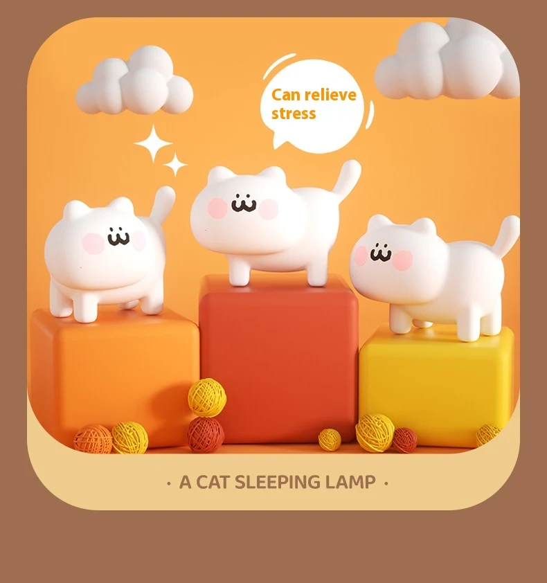 Title 8, Cat Nightlight Bedroom Decoration Bedside Sleep...