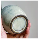 Black Pottery Clay Kiln Baked Irregular 200ml Tea Cup for stylish tea enjoyment. Unique design adds authenticity to your — photo 13
