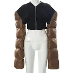 Damesmantel, slim fit en warm splicing. Perfect voor een elegante en warme look. Ideaal voor de winter. Combineert stijl en comfort. — foto 3
