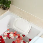 Wholesale PVC foam bathtub pillow for hotels. Provides head and neck support for a comfortable and relaxing bath experie — photo 21