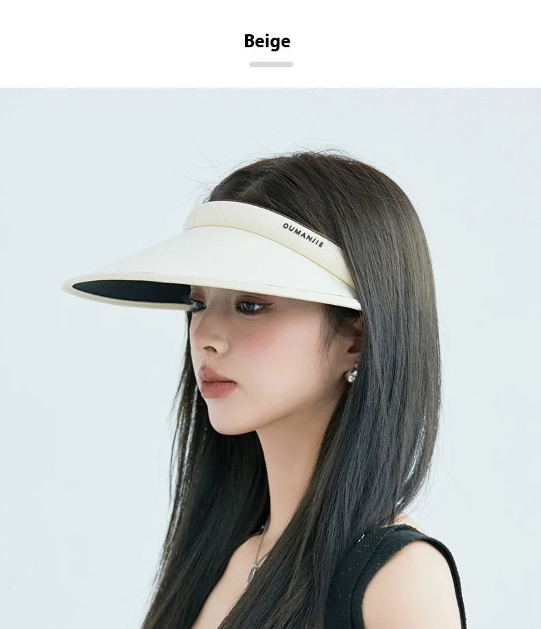 Title 5, Color Matching Ice Silk Headband Topless Hat Su...