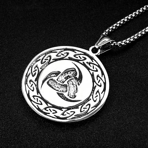 Title 4, Colar masculino com pingente de dragão viking v...