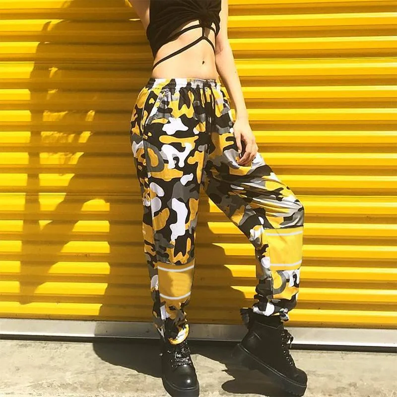 New camouflage print high waist casual pants. Comfortable and stylish for everyday wear. Get yours today and elevate you — photo 1