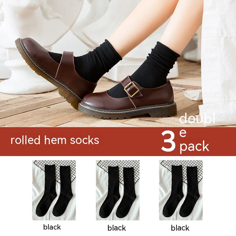 Non Pure Cotton High Tube Loafers And Socks — photo 4