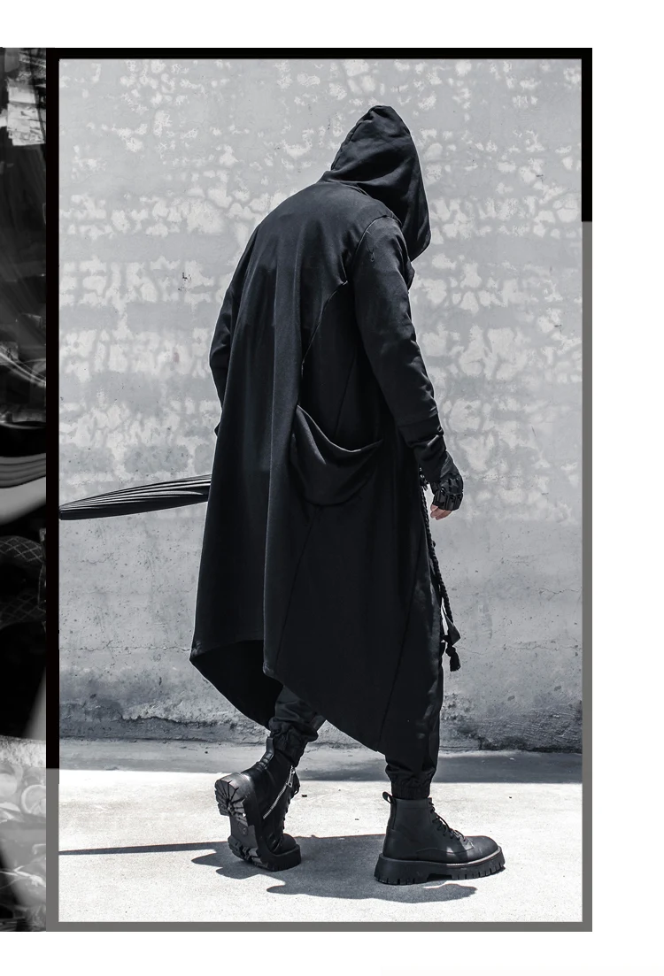 Title 6, Casaco longo estilo Yamamoto Dark Warrior prima...