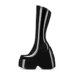Black high tube Patent Leather