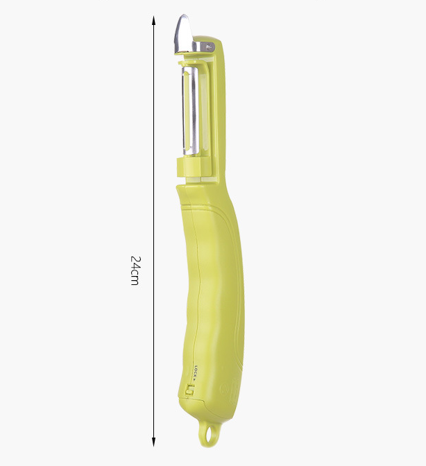 Electric peeler with stainless steel knife for fruits and potatoes. Multi-function, efficient, and easy to use for effor — photo 2