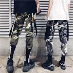 Busy Straps Camo Joggers for men and women. Comfortable fit, perfect for workouts, exercise, or stylish everyday wear. P — photo 5