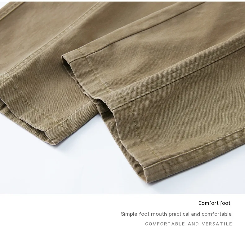 Title 17, Mens Pure Cotton Casual Pants Autumn and Winte...