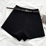 Veelzijdige High Waist Slim Suit Shorts voor dames, flatterend en comfortabel voor een stijlvolle look. — foto 6