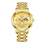 Relógio de quartzo masculino Luminous Moon Phase multifuncional. Precisão e estilo em um só acessório, acompanhando o homem moderno em todas as ocasiões. — foto 14