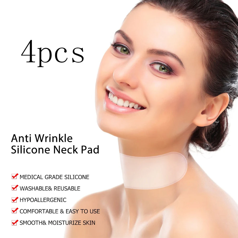 Silica gel anti-rimpel pad voor decolleté, plakt en trekt de huid strak, voorkomt rimpels en fijne lijntjes op de borst. — foto 4
