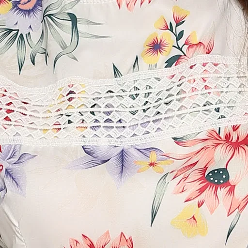 Title 6, Womens Printed Sleeveless Stitching Dress
