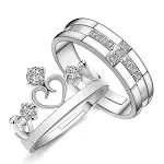 Crown Heart Protection Ring