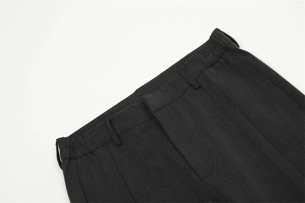 Men's fashion loose wide-leg straight trousers, comfortable casual style, perfect for everyday wear, offering a relaxed — photo 4