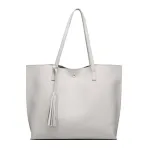 New fashion women's tassel shoulder bag with large capacity. Stylish and practical shoulder bag, perfect for everyday us — photo 1