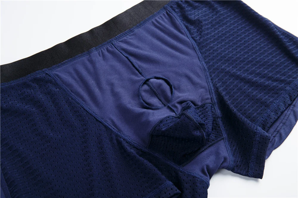 Title 4, Mens Ice Silk Mesh Split Boxer Trousers, breat...