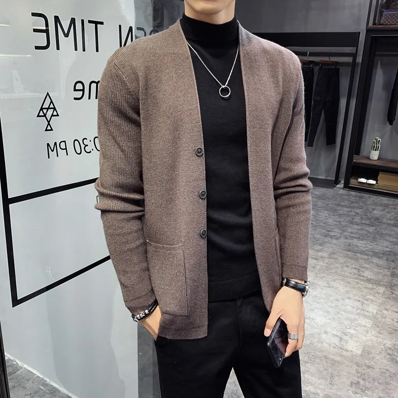 Men's Slim-Fit V-Neck Sweater Long Sleeves Comfort and style for everyday wear A versatile wardrobe essential Perfect fo — photo 2