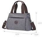 Bolsa de lona com múltiplos compartimentos para organização. Perfeita para viagens, trabalho ou uso diário. Durável, espaçosa e prática. — foto 4