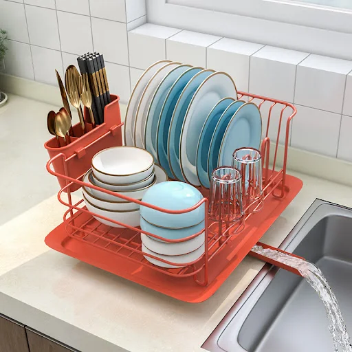 Title 6, Stainless Steel Dish Rack Drain Rack Kitchen Sh...
