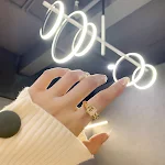 Anel de fivela de cinto macio e moderno para mulheres, realça sua personalidade e estilo, proporcionando um toque elegante e único. — foto 3