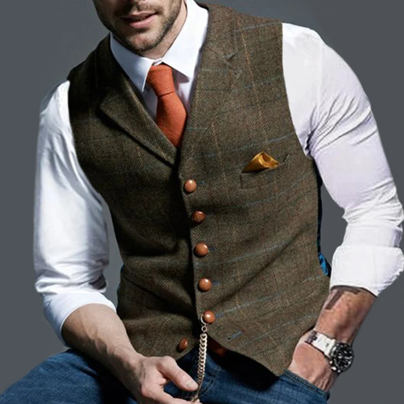 Title 2, Colete xadrez fashion europeu e americano, com ...