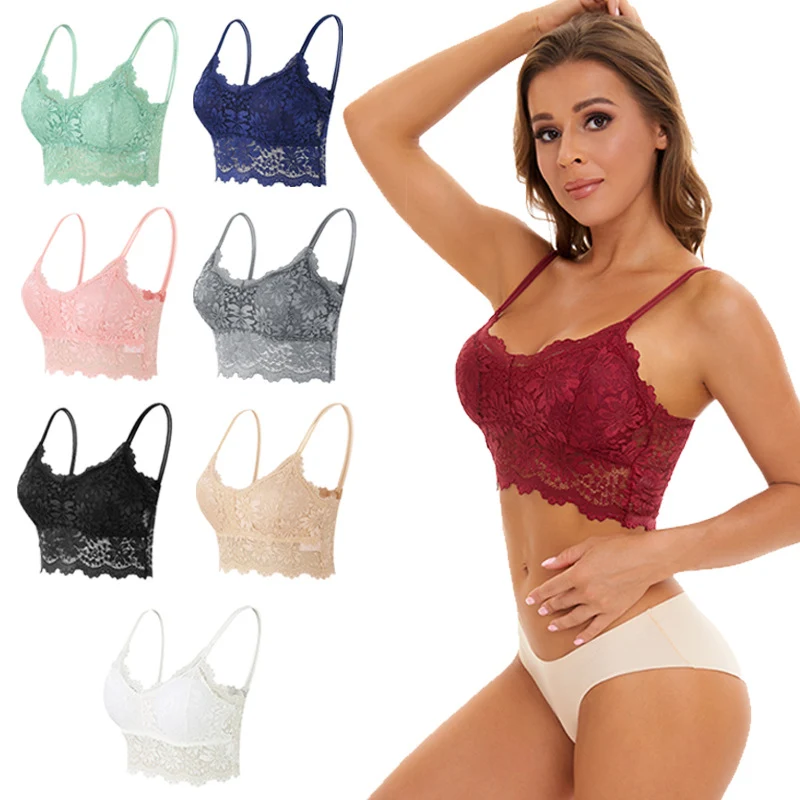 Anti-glare lace beautiful back strap wrap chest underwear. Experience comfort and style with this supportive and elegant — photo 1