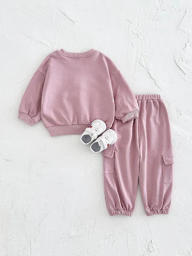 Title 7, Conjunto de moletom e macacão longo com bordado...