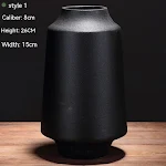 Black Ceramic Vase Flower Arrangement Decoration Ornaments Elevate Your Home Decor with this Elegant and Stylish Ornamen — photo 8