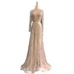 Vestido de noite de luxo leve e de alta qualidade para minorias. Elegância e sofisticação para eventos especiais. Um toque de requinte. — foto 2