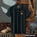 Summer Casual Men's Slim-fitting Simple Lapel Short Sleeve T-shirt. Comfortable and stylish for warm weather, perfect fo — photo 6