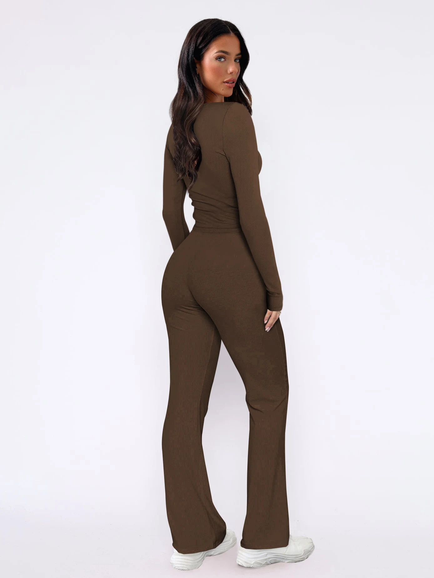 Title 8, Long Sleeve Top And Pants Two-piece Set Fashion...