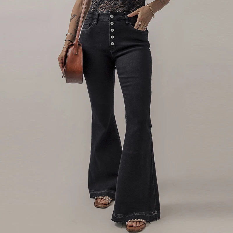 Calças jeans femininas cintura alta slim, modelagem que valoriza a silhueta, design elegante e confortável, perfeitas para um visual moderno e estiloso. — foto 10