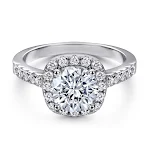 Anel de casamento feminino de prata esterlina com zircônia, elegante e sofisticado. Joia perfeita para noivas e celebrações especiais. — foto 2