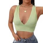 Solid Color And V-neck Top Sling All-match Vest — photo 3