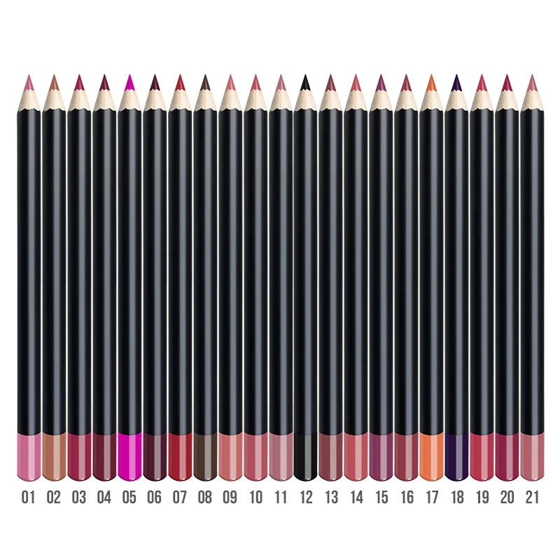 3 In 1 Multifunctional Lip Liner, 21 Color Wooden Pencil for Eyeliner, Eyebrow, and Lip Line. Achieve your perfect look. — photo 5