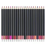 3 In 1 Multifunctional Lip Liner, 21 Color Wooden Pencil for Eyeliner, Eyebrow, and Lip Line. Achieve your perfect look. — photo 5