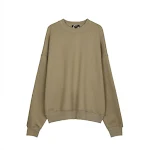Suéter deportivo de coco informal para la calle, de color liso, cuello redondo, ideal para el día a día con comodidad y estilo. — foto 5