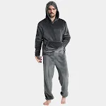 Conjuntos de calças com capuz quentes para homem Conforto e aquecimento no inverno. Ideal para atividades ao ar livre ou para relaxar em casa com estilo e praticidade. — foto 2