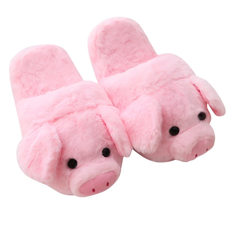 New Winter Pig Plush Home Slippers Floor Drag Warm and Comfortable House Shoes for Cozy Indoor Wear. — photo 2