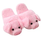 New Winter Pig Plush Home Slippers Floor Drag Warm and Comfortable House Shoes for Cozy Indoor Wear. — photo 2