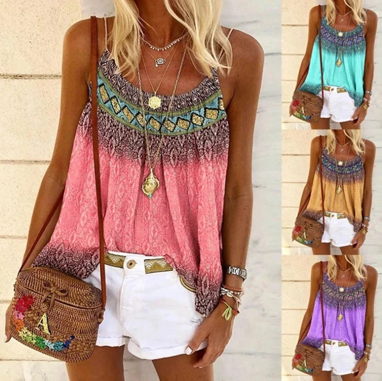 Stylish casual camisole for women, loose fit. Perfect for a comfortable and fashionable look, ideal for everyday wear an — photo 2