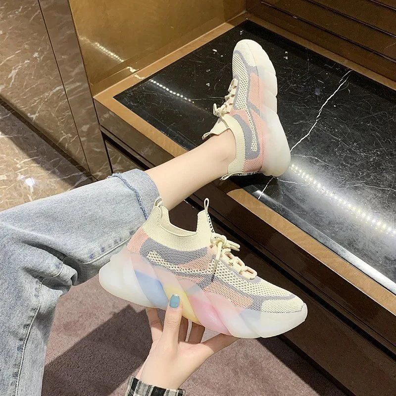 Tênis Casual Feminino Tendência Redondo Respirável Versátil para Combinar com Tudo Conforto e Estilo para o Dia a Dia — foto 3