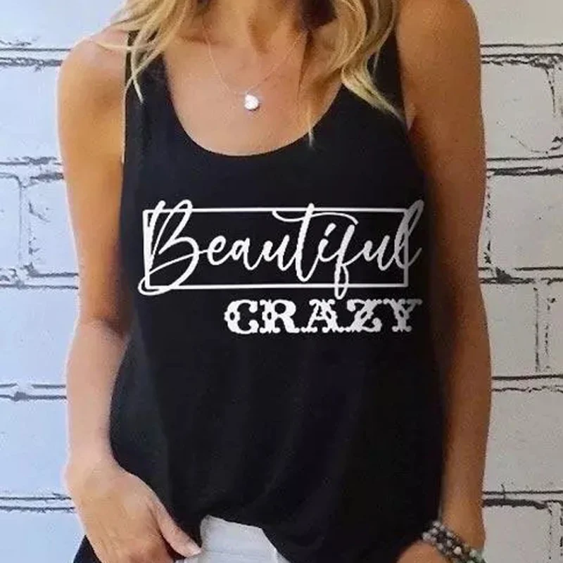 Beautiful Crazy Black And White Letters New I-shaped Vest offers style and comfort. Perfect for a modern look. Get ready — photo 3