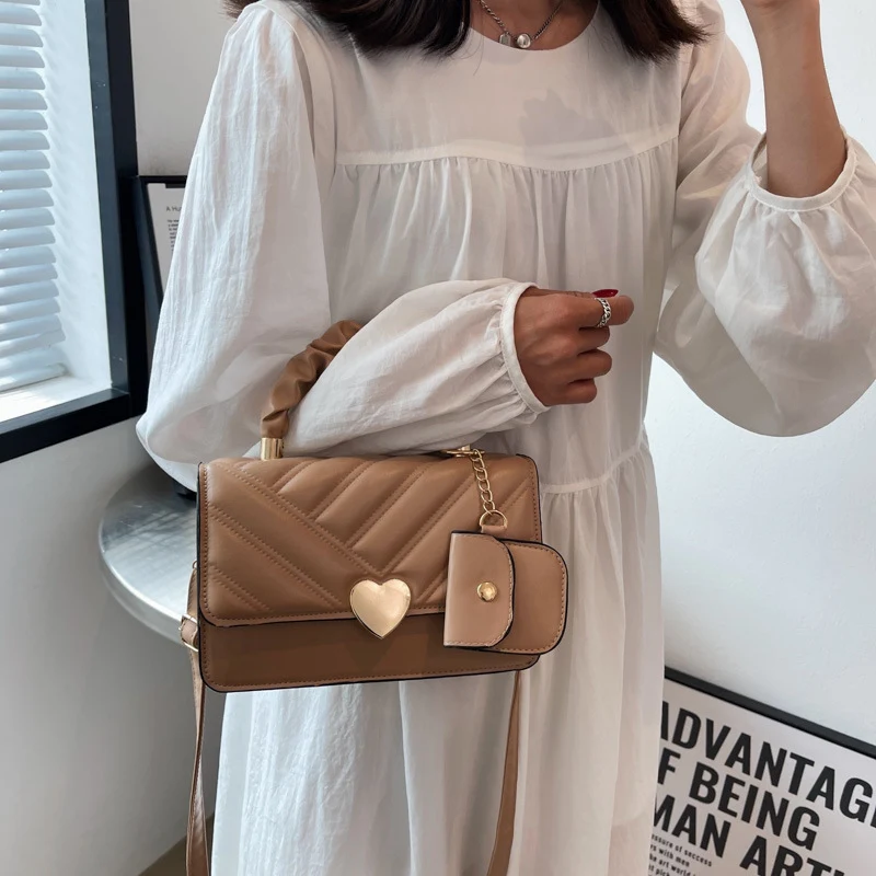 Borsa a tracolla combinata portatile a spalla singola. Perfetta per portare con te l'essenziale, comoda e pratica per ogni occasione. — foto 12