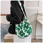 Bolsa feminina floral de grande capacidade perfeita para moda e estilo. Ideal para compras, viagens ou praia. Ampla e elegante, para tudo! — foto 2